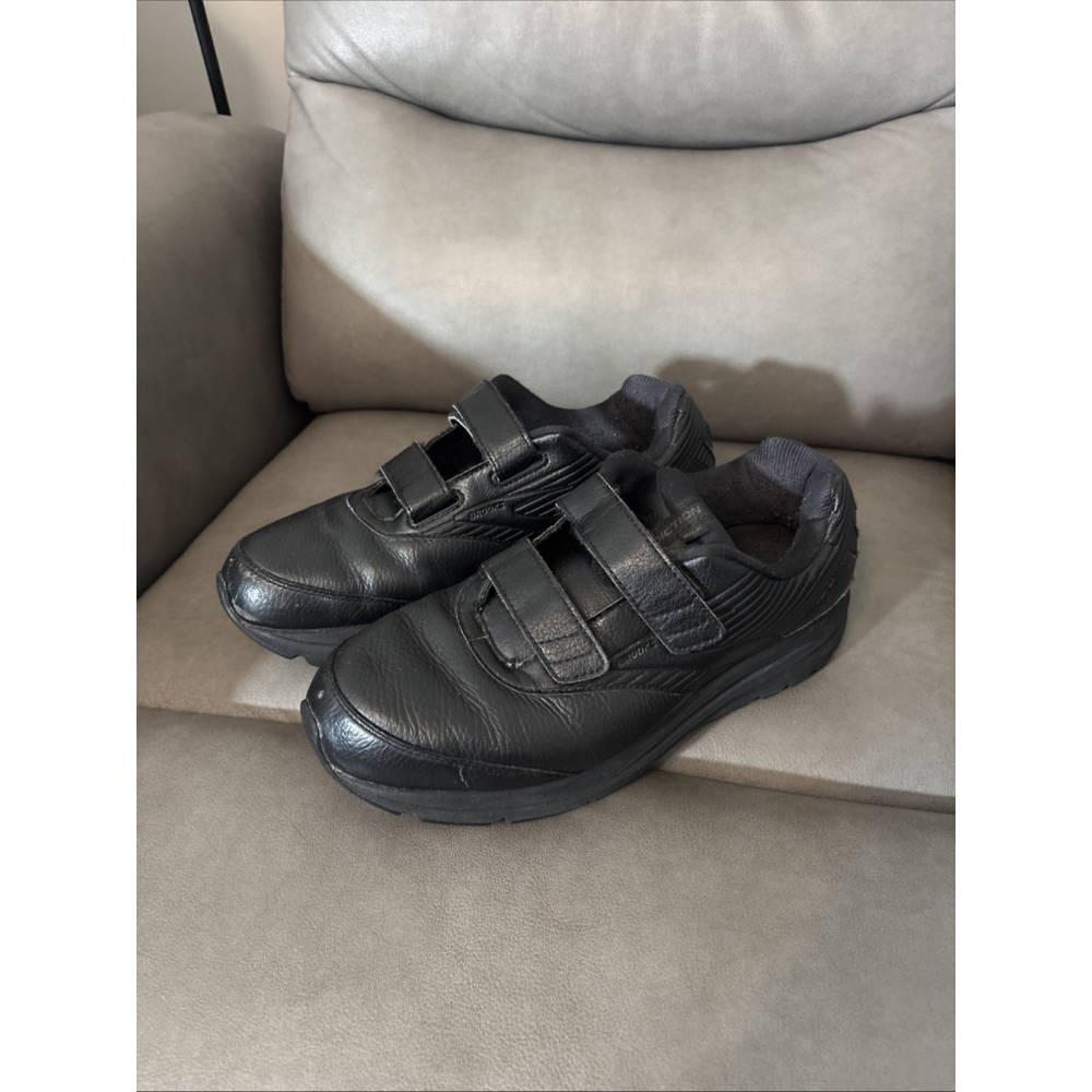 GUC MEN’S BROOKS RUNNING WALKING ADDICTION WLK SHOES STRAP SIZE 10.5 EE WIDE BLK